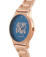 Chumbak TEAL by Chumbak Carnival Elephant Watch,Metal link Strap