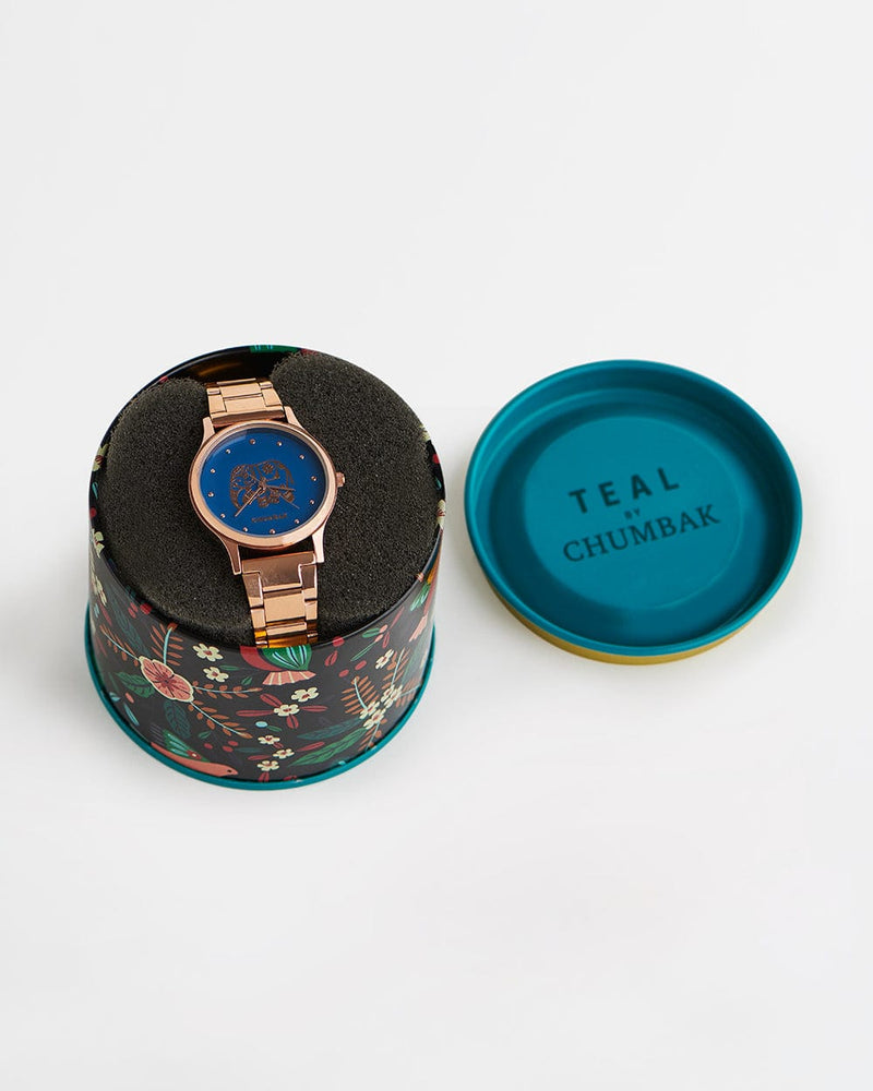 Chumbak TEAL by Chumbak Carnival Elephant Watch,Metal link Strap