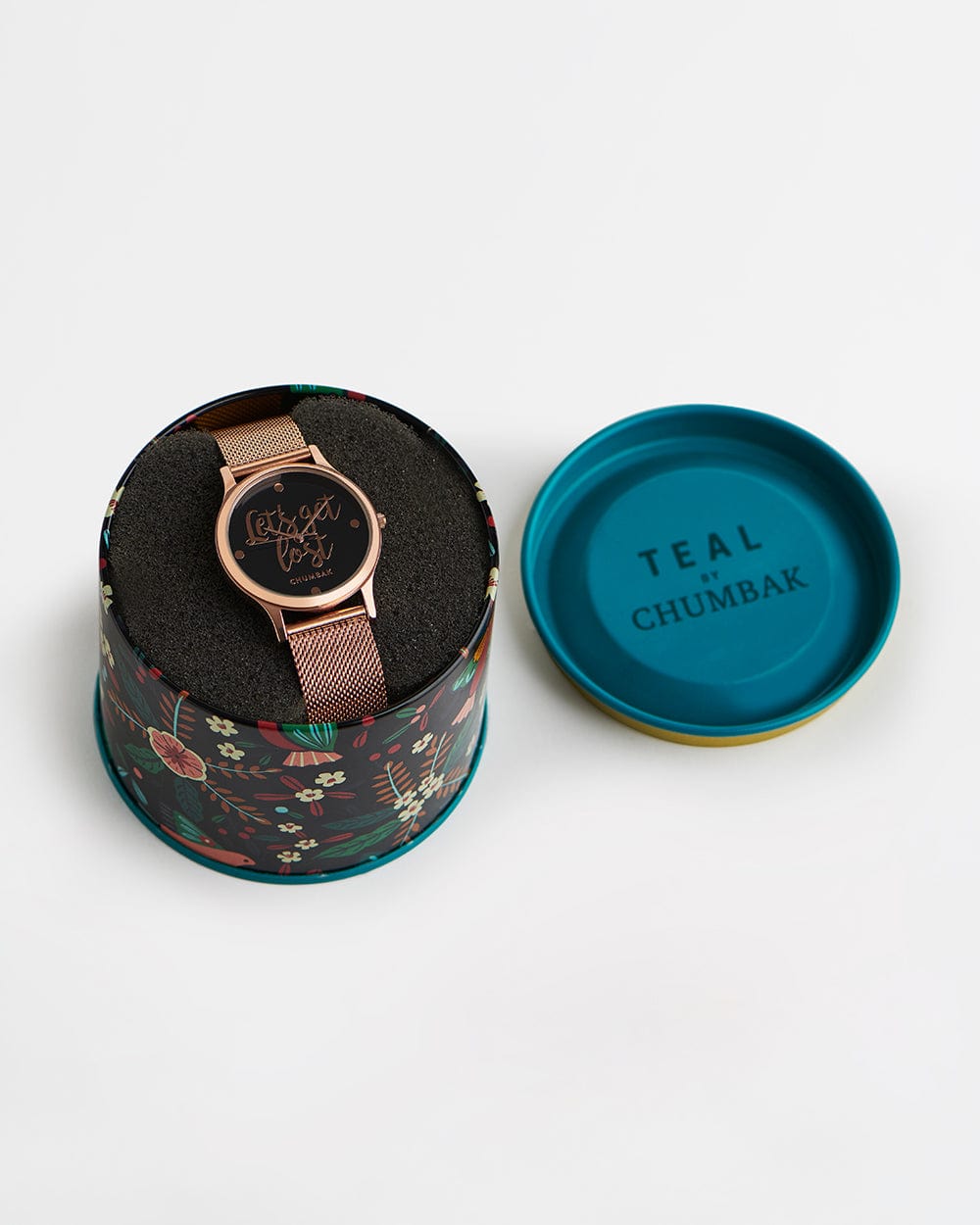 Chumbak TEAL by Chumbak Lets Get Lost Watch,Metal Mesh Strap