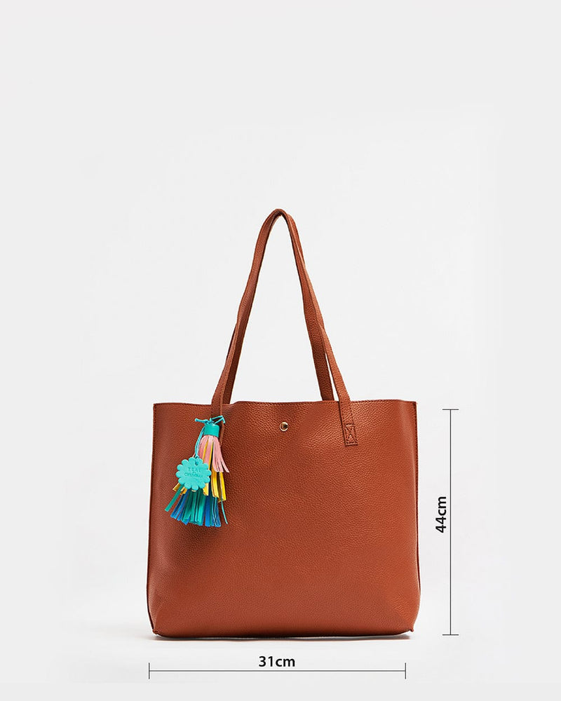 Chumbak Back to ofiice Tote  -Tawny Brown