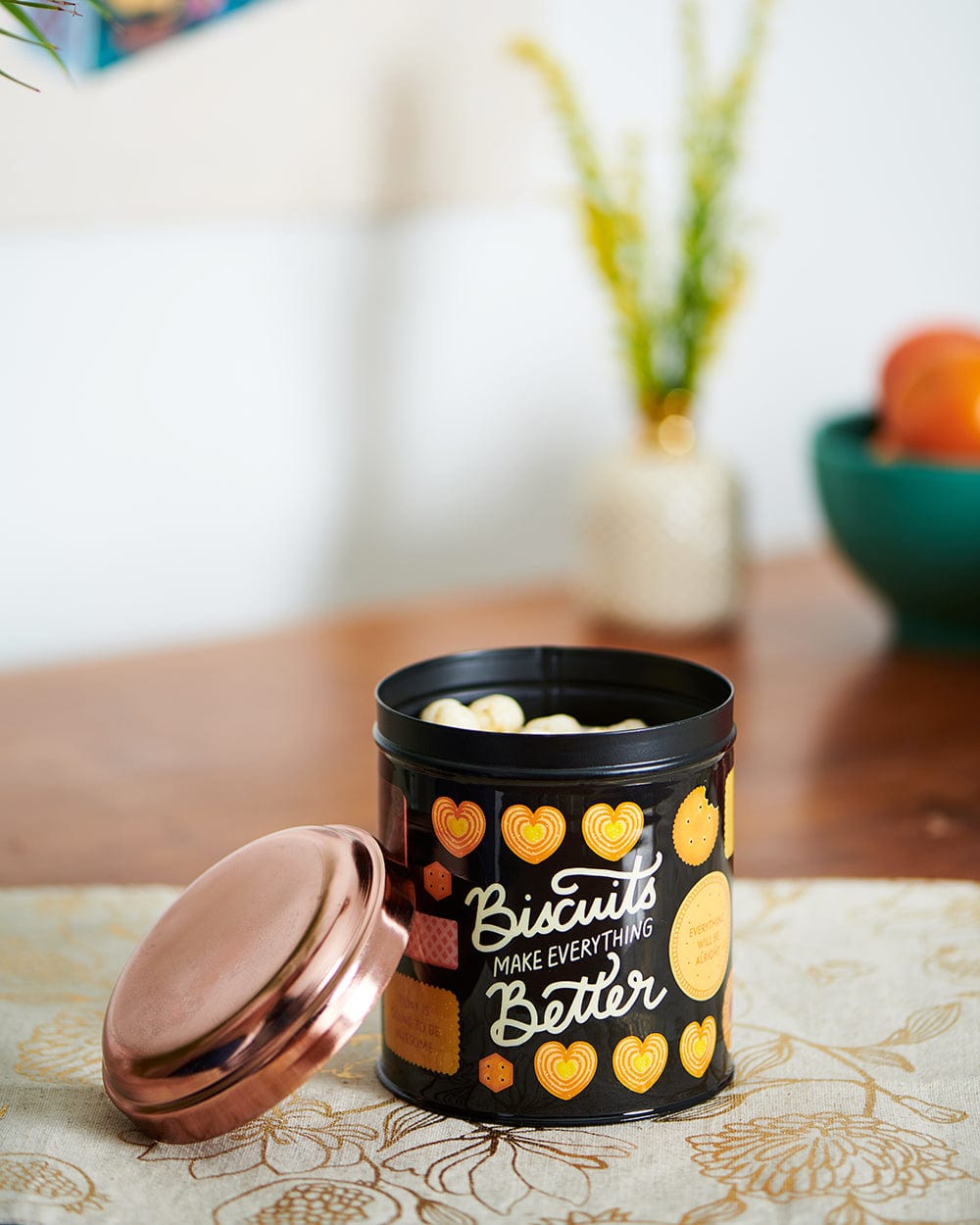Chumbak Biscuits Make everything Better Snack Tin 