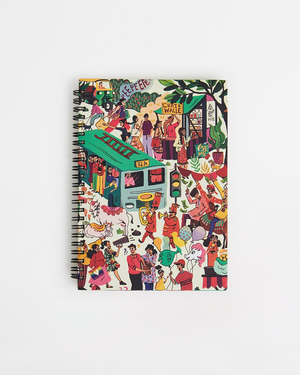 Indian Streets Spiral Notebook