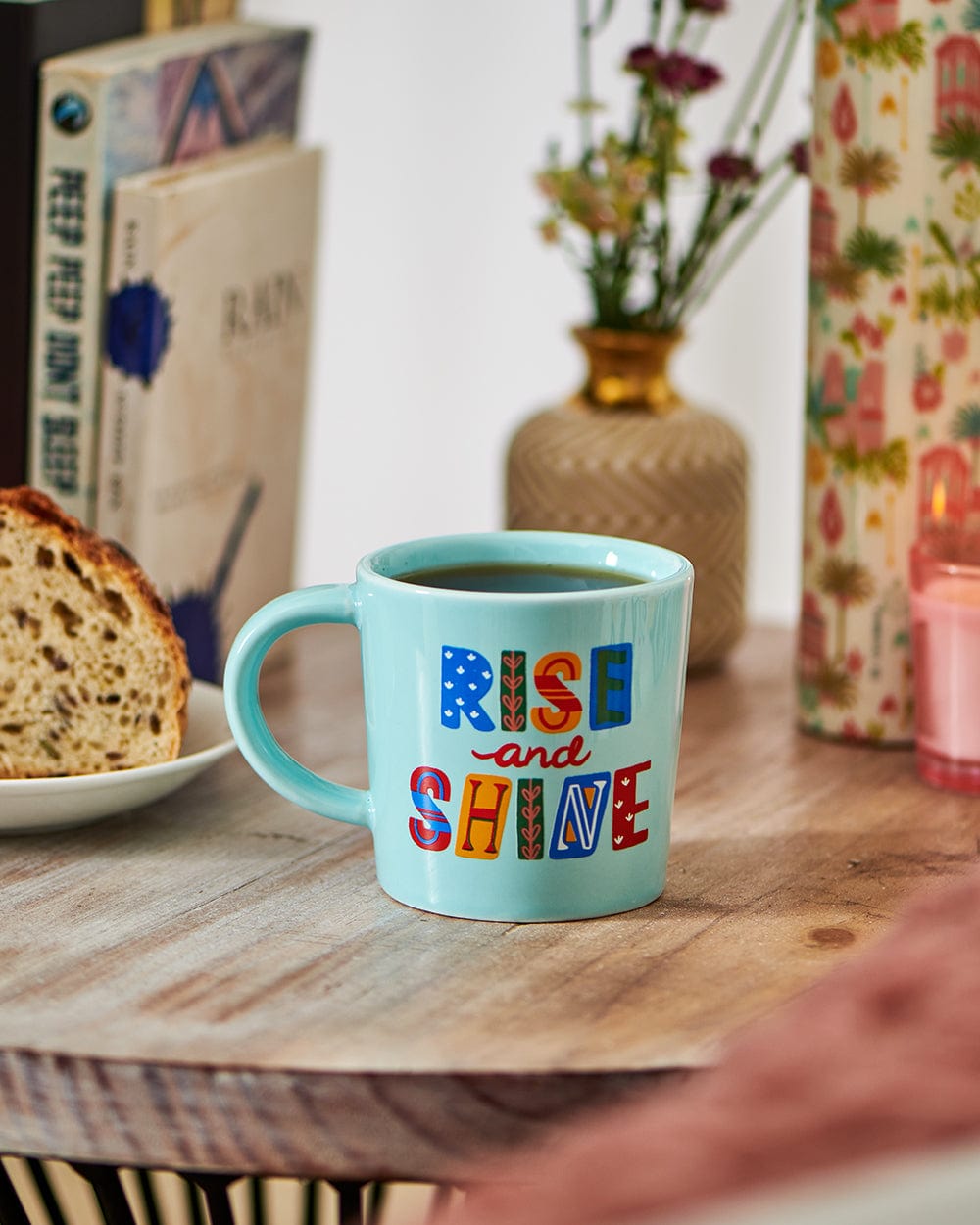 Chumbak Rise & Shine Mug- Blue