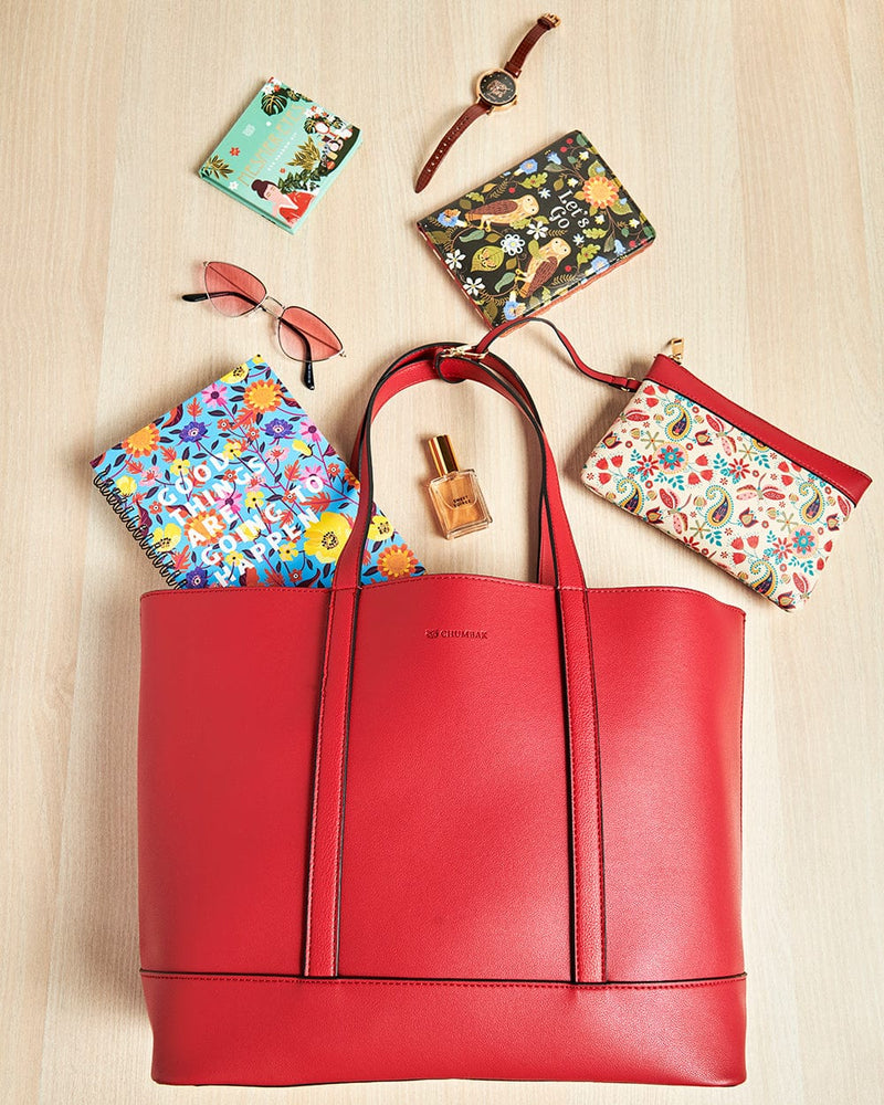 Chumbak Boss Lady Tote - Maroon