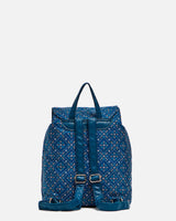 Chumbak Geometric Flora Backpack - Navy Blue