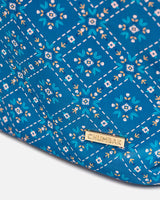 Chumbak Geometric Flora Backpack - Navy Blue