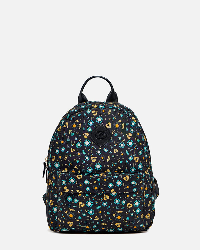 Chumbak Daisy Day Backpack - Black