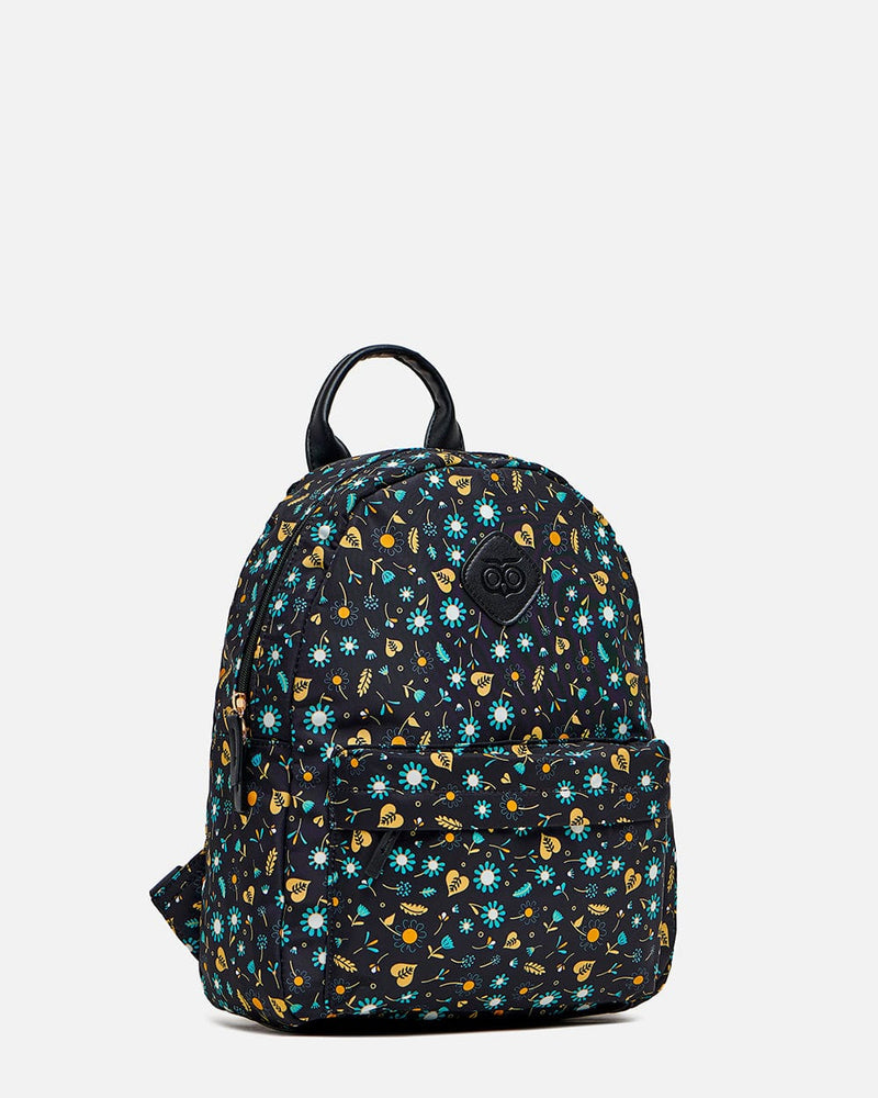 Chumbak Daisy Day Backpack - Black