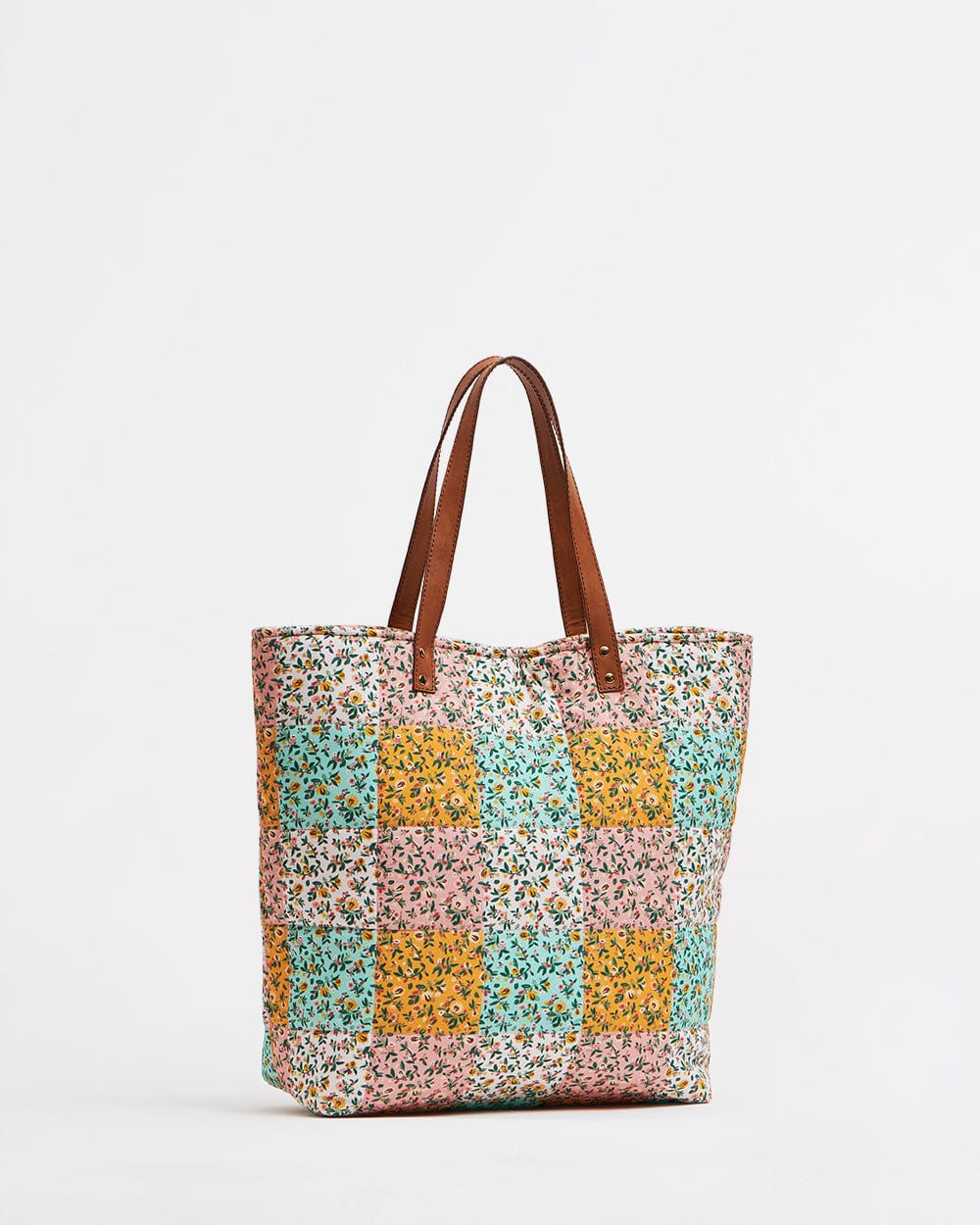 Chumbak English Vintage Quilted Tote Bag