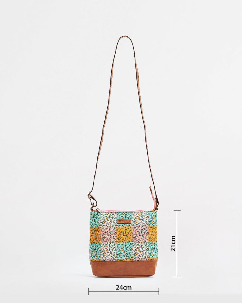 Chumbak English Vintage Quilted Sling Bag