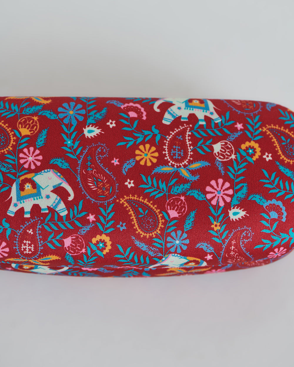 Chumbak Paisley Blossoms Red Eyewear Case