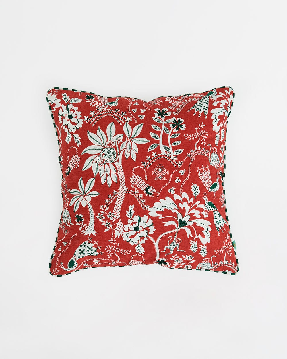 Chumbak Bageecha 16" Kasuti Cushion Cover Set  | Set of 3 