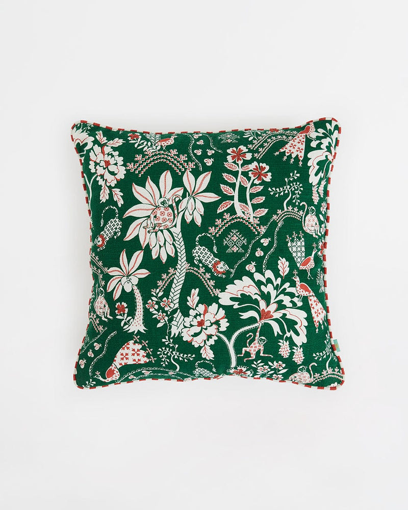 Chumbak Bageecha 16" Kasuti Cushion Cover Set  | Set of 3 