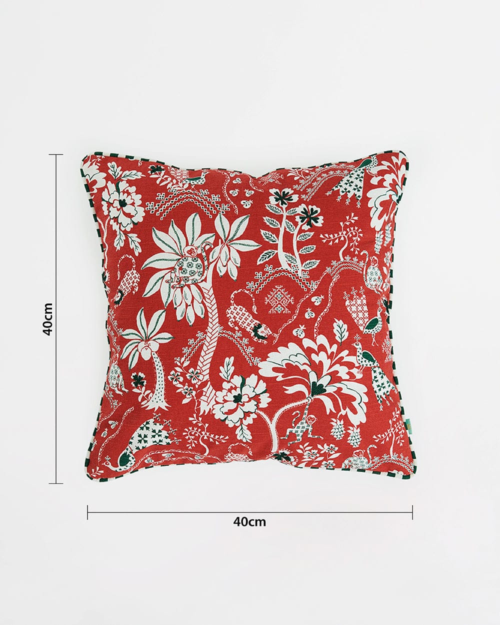 Chumbak Bageecha 16" Kasuti Cushion Cover Set  | Set of 3 