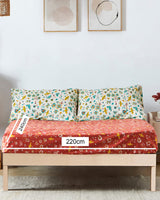 Chumbak TEAL by Chumbak Arizona Hummingbird Bedsheet-Queen size, 136TC