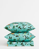 Chumbak TEAL by Chumbak Mexico Peachy Floral Bedsheet-Queen size, 136TC