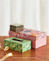 Chumbak Host Quirks Gift Set | Napkin Holder & Coasters
