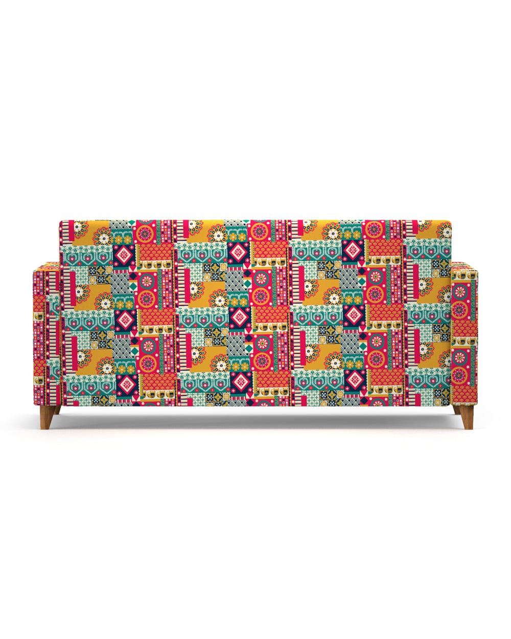 Chumbak Modern Couch-Floral Swirls