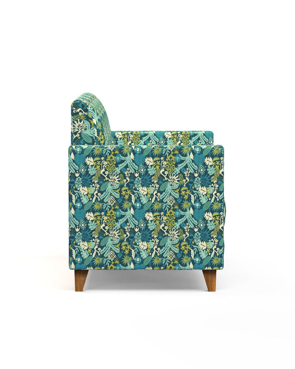 Chumbak Modern Loveseat-Tropical Ikkat