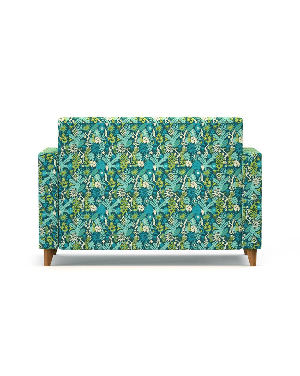 Chumbak Modern Loveseat-Tropical Ikkat