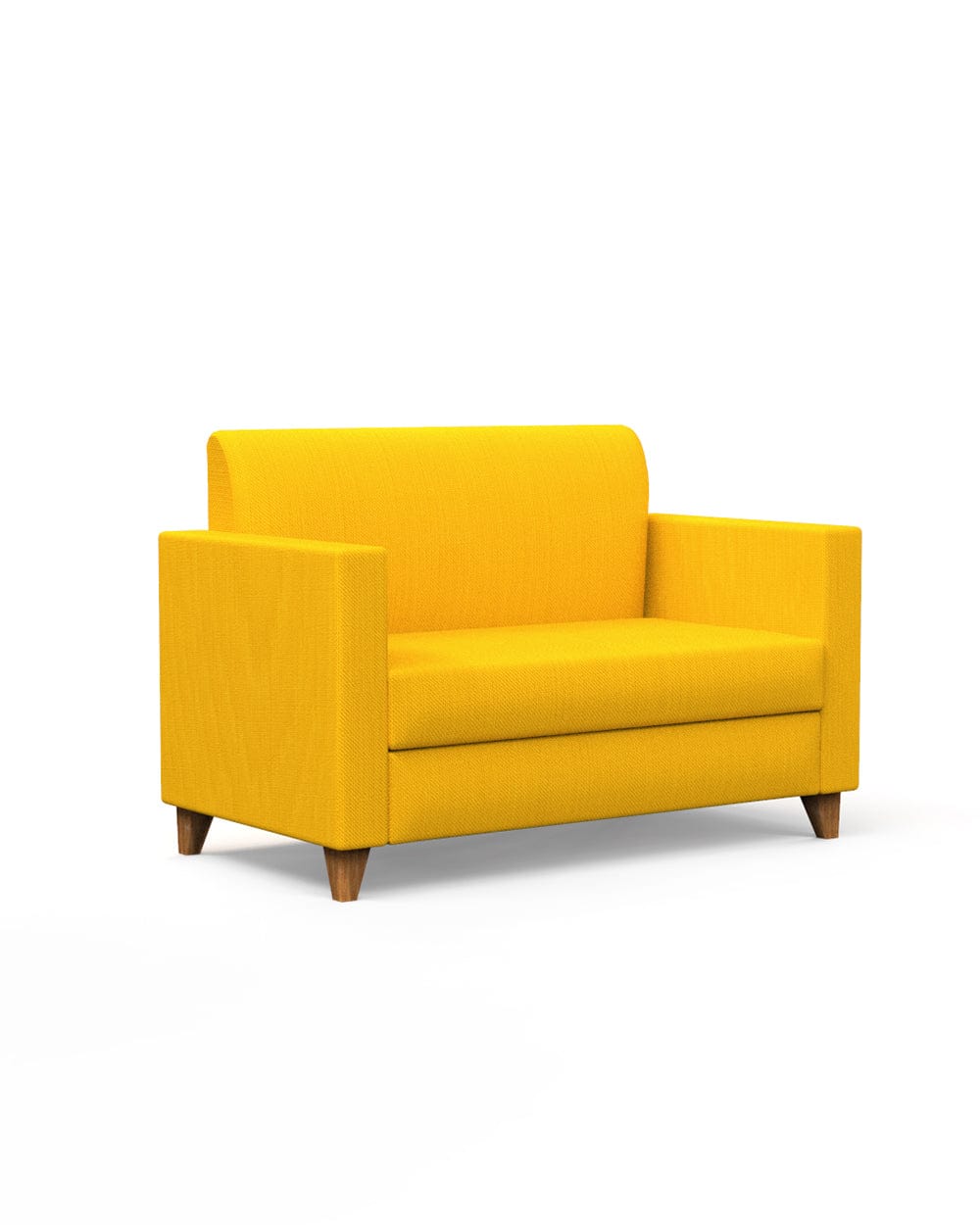 Chumbak Modern Loveseat-Sahara Mustard