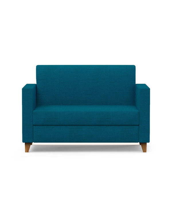 Chumbak Modern Loveseat-Mediterranian Blue