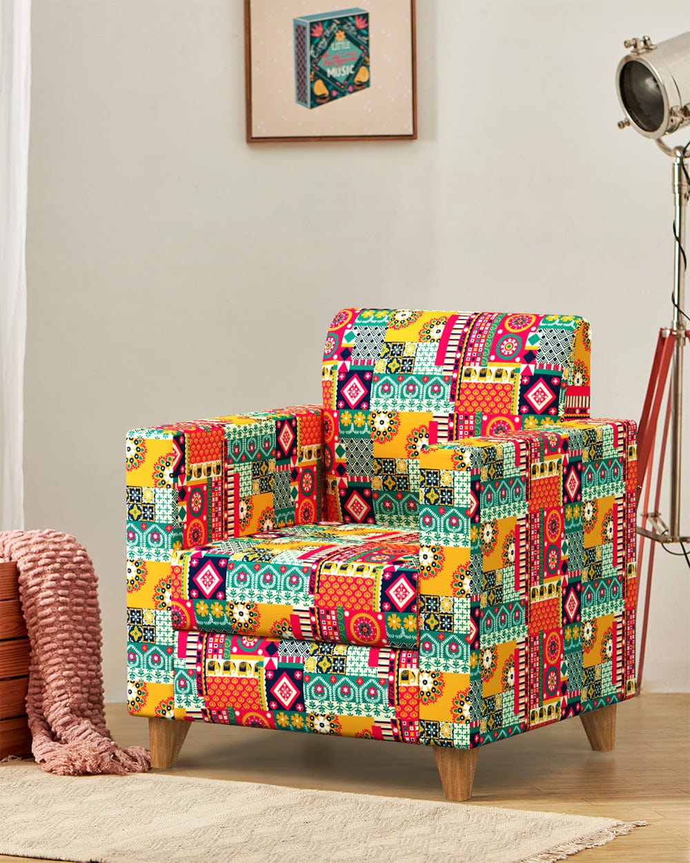 Modern Chair-Floral Swirls
