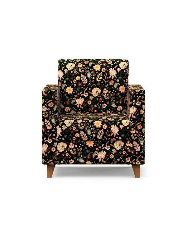 Chumbak Modern Chair-Bohemian Paisleys