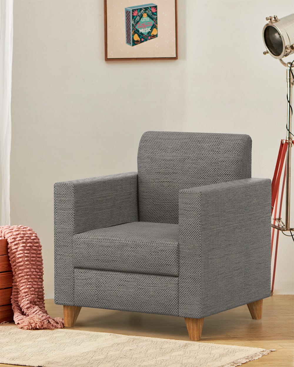 Chumbak Modern Chair-Bangalore Grey