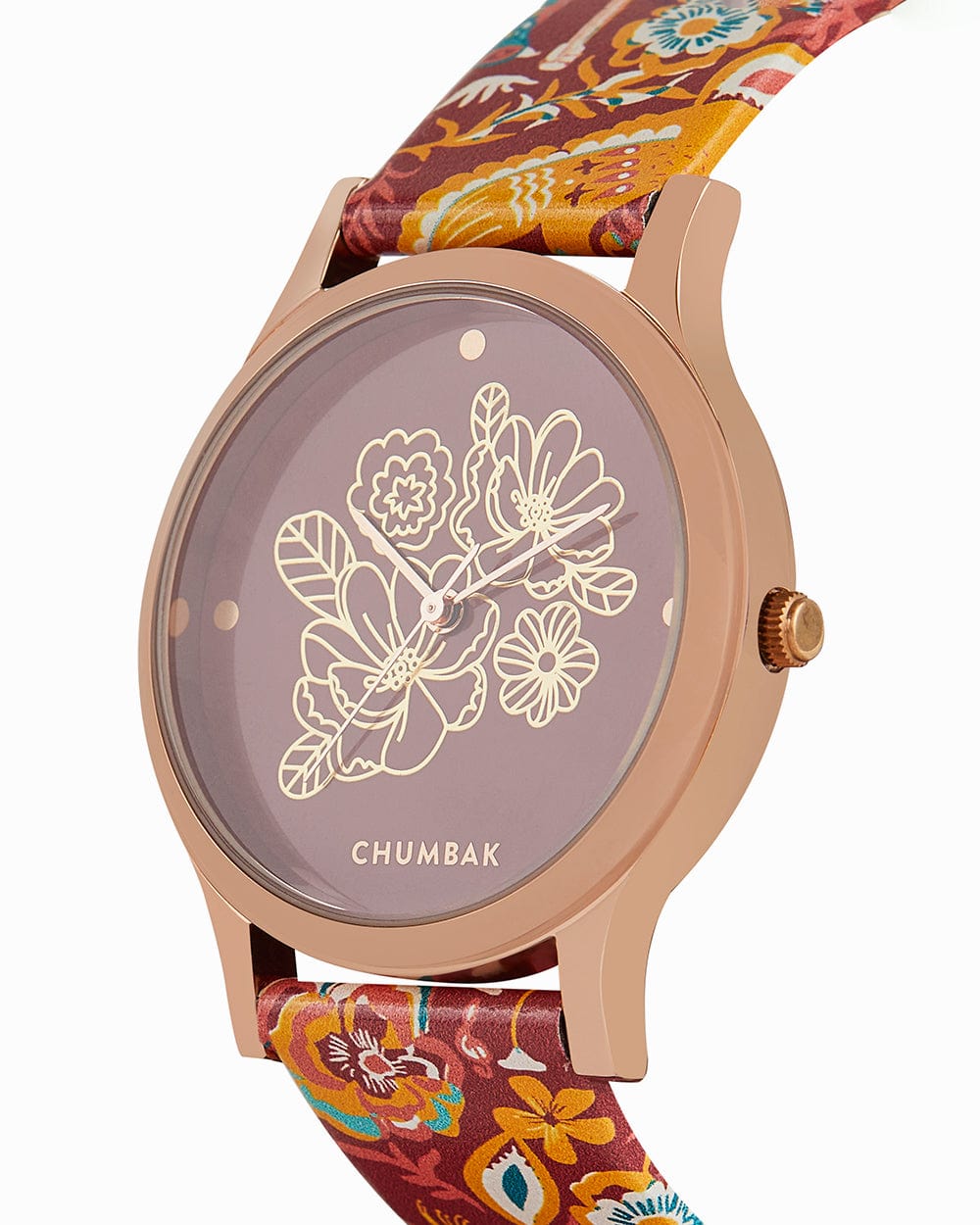 Chumbak TEAL by Chumbak Lush Blooms Watch- Red