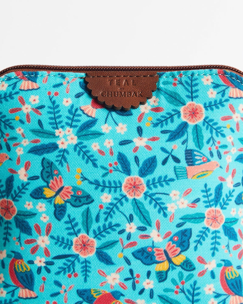 Chumbak Teal By Chumbak Birds of Paradise Sling Bag