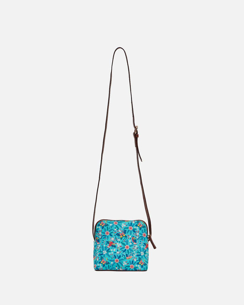 Chumbak Teal By Chumbak Birds of Paradise Sling Bag