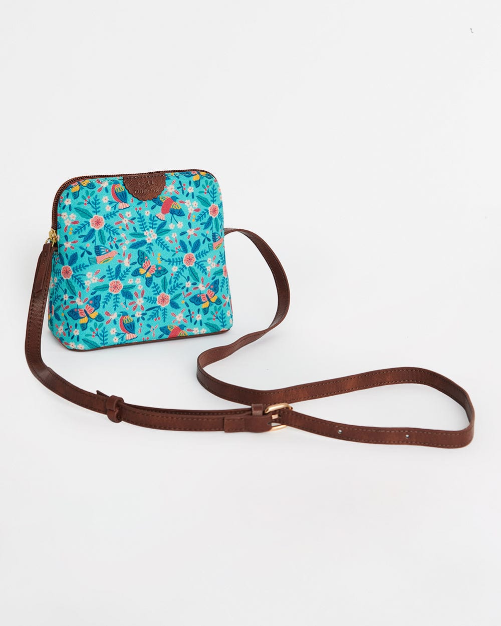 Chumbak Teal By Chumbak Birds of Paradise Sling Bag