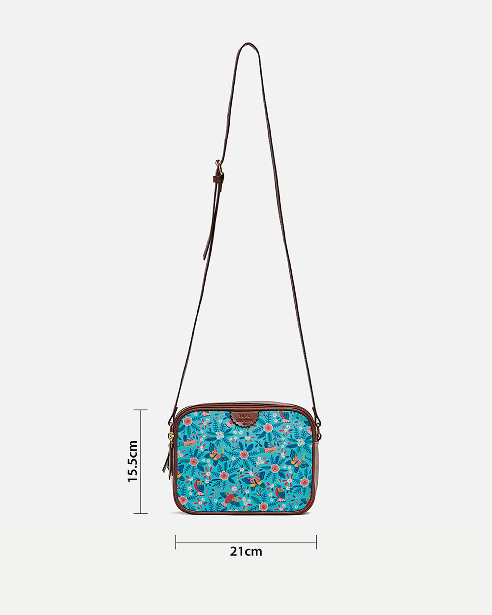 TealByChumbak Birds of Paradise Box Sling Bag