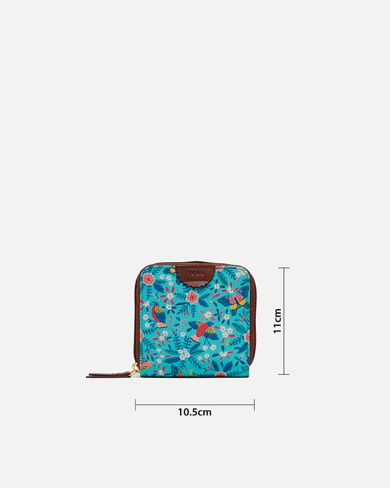 Chumbak Teal By Chumbak Birds of Paradise Mini Wallet