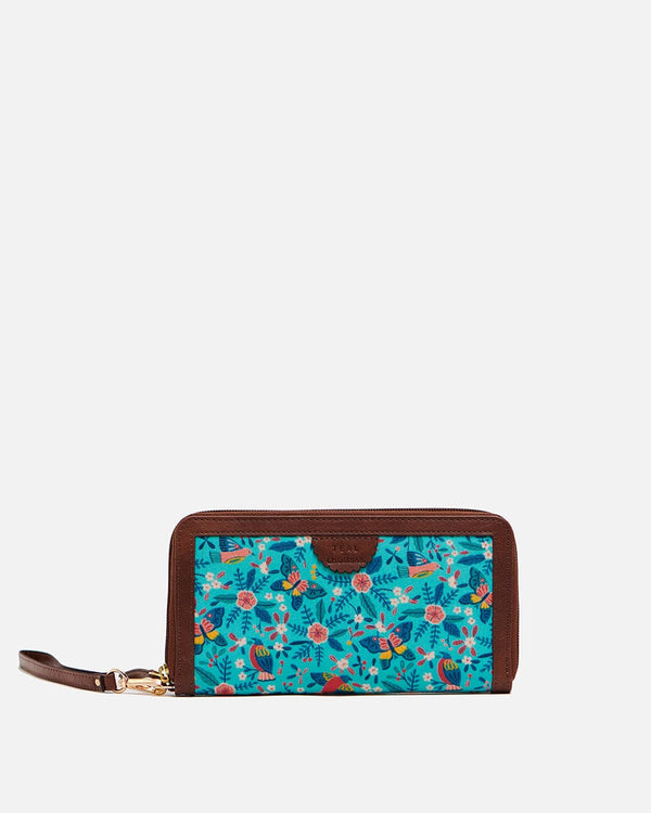 Chumbak Teal By Chumbak Birds of Paradise Long Wallet