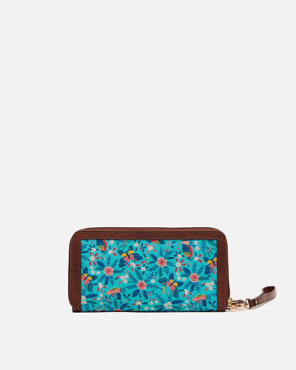 Chumbak Teal By Chumbak Birds of Paradise Long Wallet