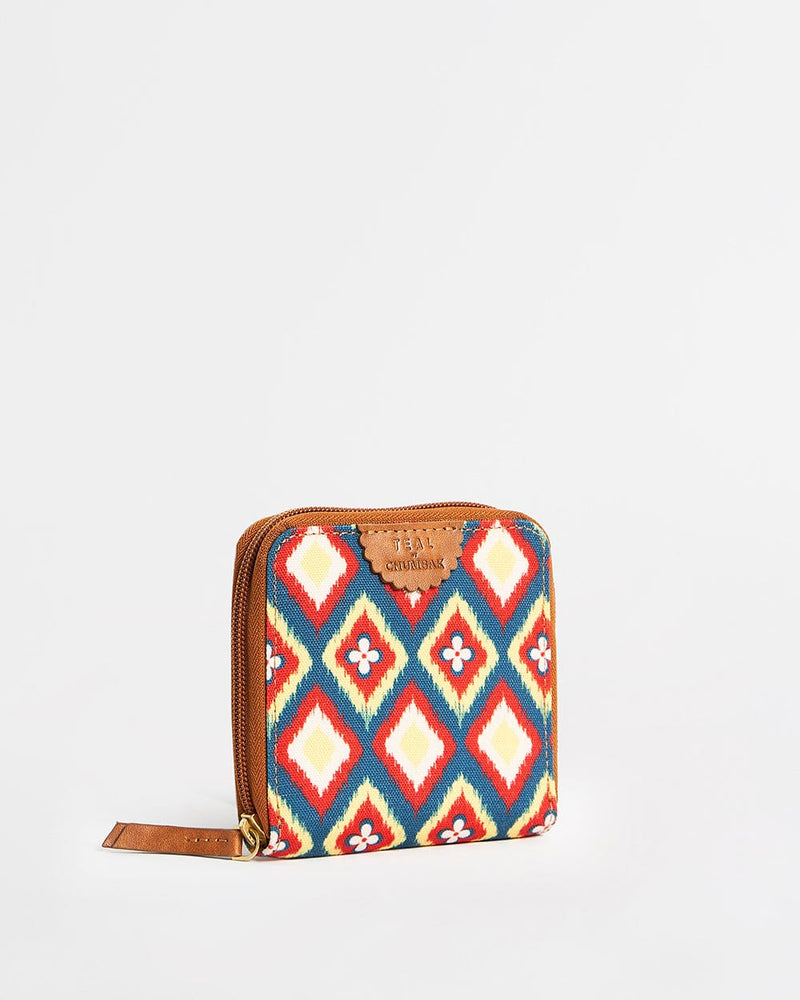Chumbak Teal by Chumbak Ikat Glow Mini Wallet