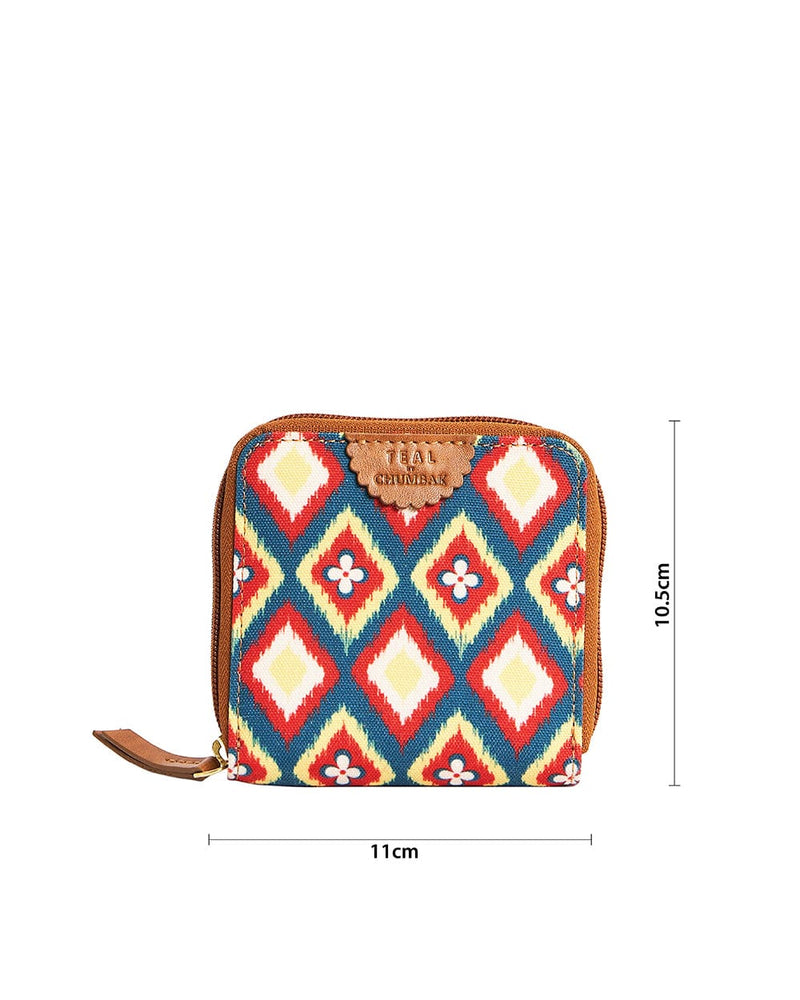 Chumbak Teal by Chumbak Ikat Glow Mini Wallet
