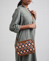 Chumbak Teal by Chumbak Ikat Glow Sling Bag
