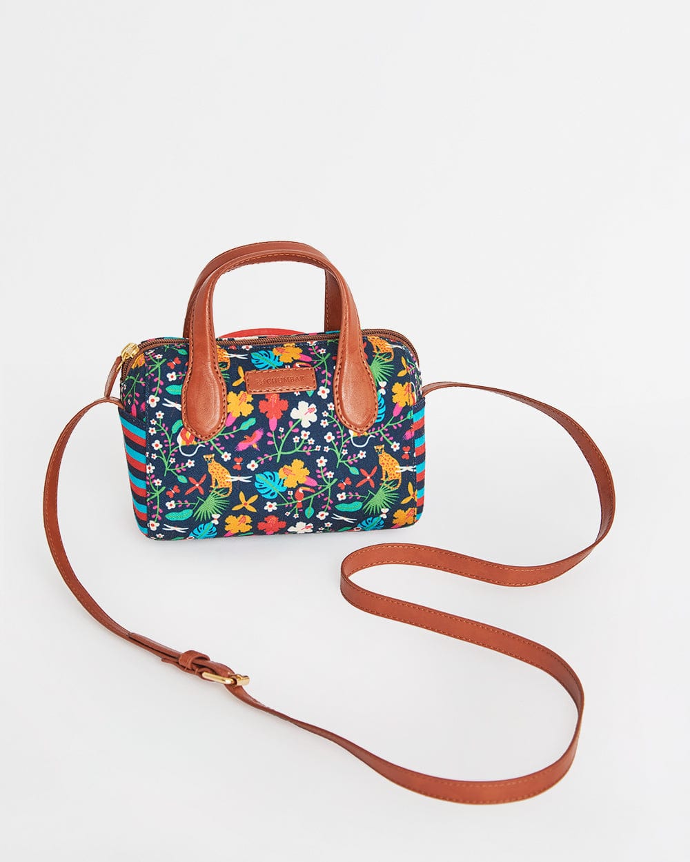Chumbak Madagascar Tales Sling bag-Navy