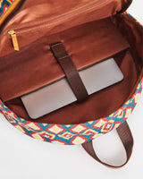 Chumbak Teal By Chumbak Ikkat Glow Laptop Backpack