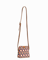 Chumbak Teal By Chumbak Ikkat Glow Sling Bag