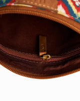 Chumbak Teal By Chumbak Ikkat Glow Sling Bag