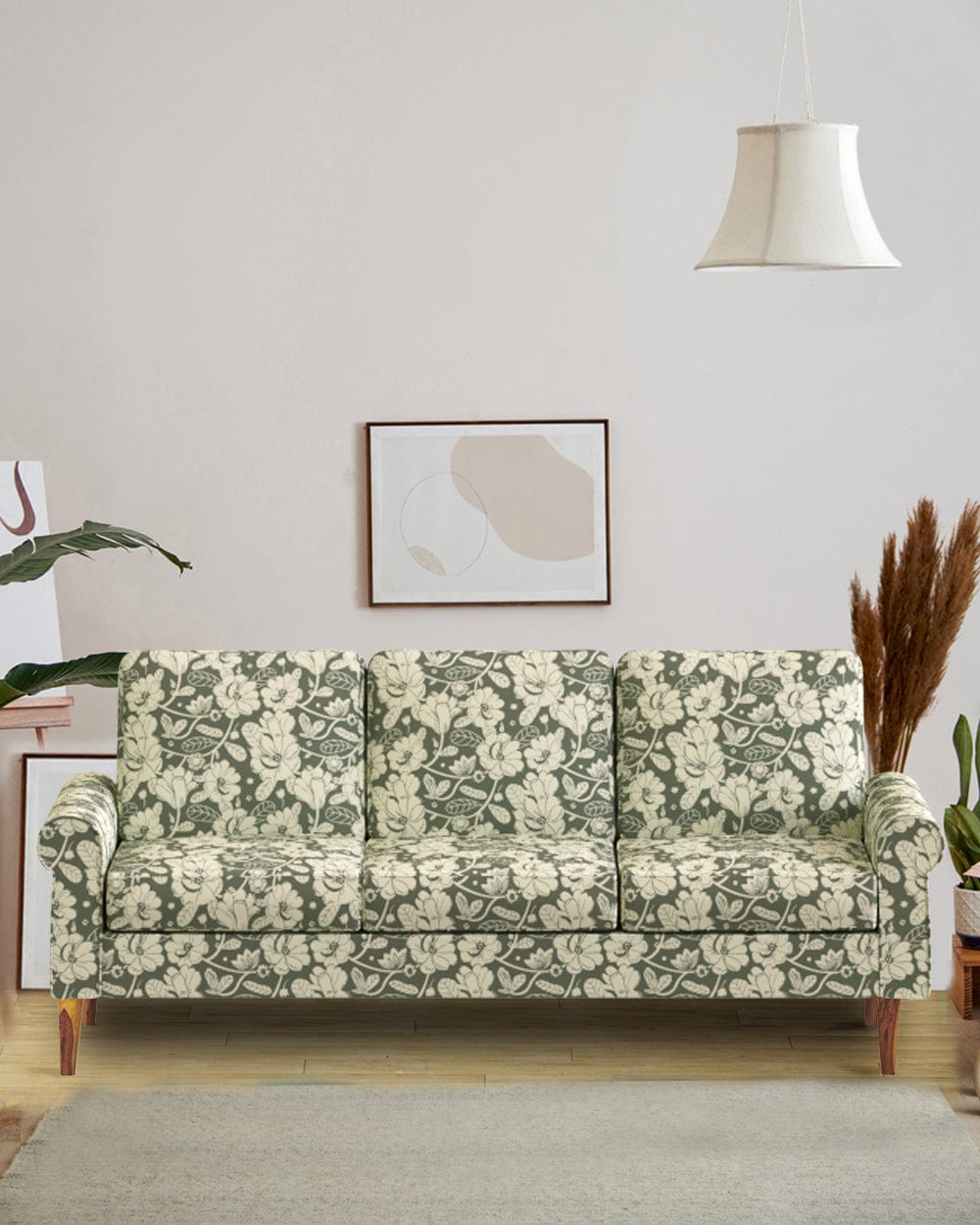 Chumbak Colonial Couch 3 Seater Grey's Garden Grey