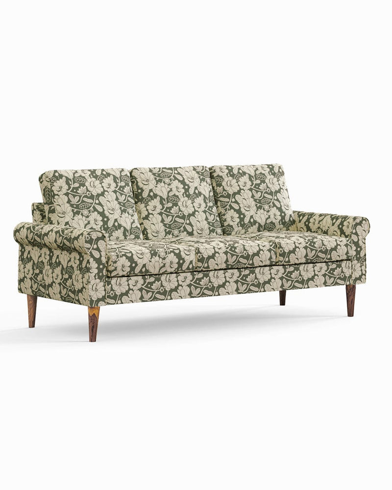 Chumbak Colonial Couch 3 Seater Grey's Garden Grey