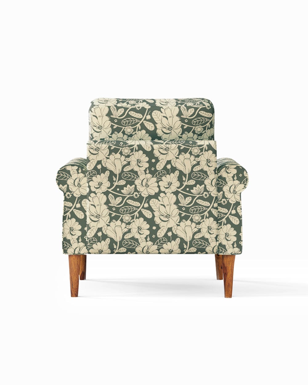 Chumbak Colonial Couch Single Seater Grey's Garden Grey