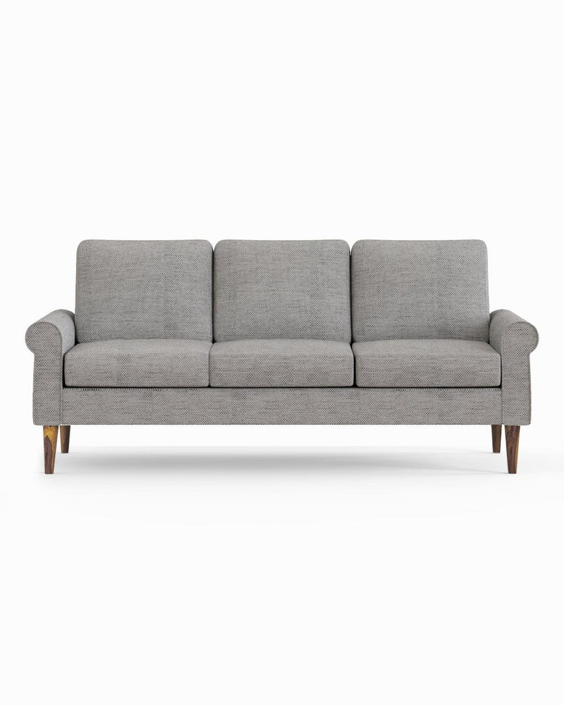 Chumbak Colonial Couch 3 Seater Bangalore Grey Grey