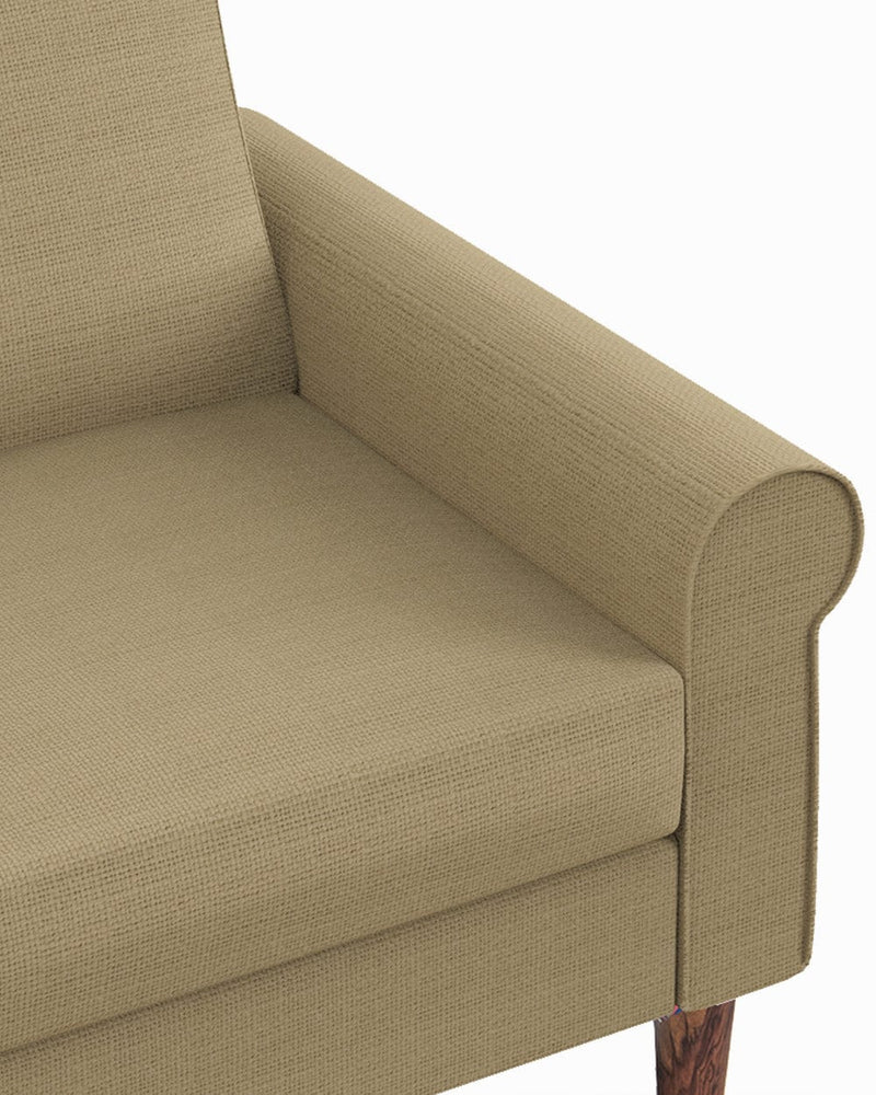Chumbak Colonial Couch 3 Seater Beach Beige Beige