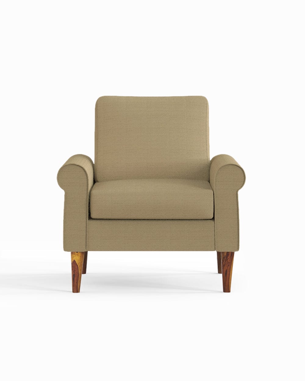 Chumbak Colonial Couch Single Seater Beach Beige Beige